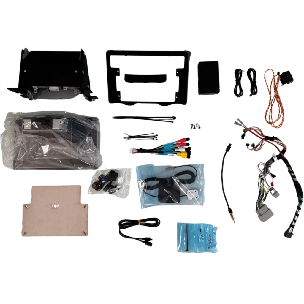 2011-2018 Jeep Wrangler JK Sony XAV-AX8500 kit contents